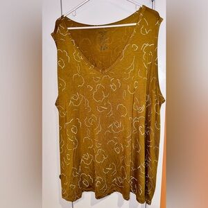 NWOT Nine West Relaxed Sleeveless Blouse. Size 4X